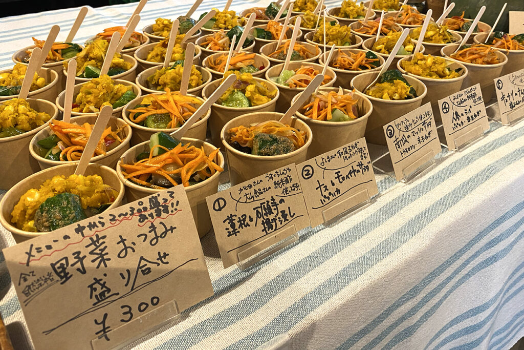 イベントの野菜料理